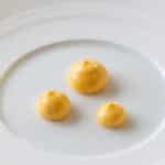 Mushroom & truffle tartelette 3 Egg yolk cream