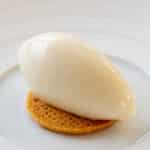 Pear & chocolate dessert 1 Pear and cardamom sorbet