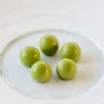 Green pea flan