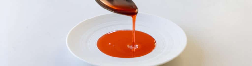 Strawberry elderflower broth