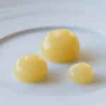 Pear and champagne gel 1 Pear and champagne gel
