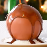 Chocolate Christmas ball dessert 1 Chocolate Christmas ball dessert