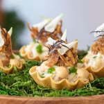 Crab salad tartelette amuse 1 Crab salad tartelette amuse
