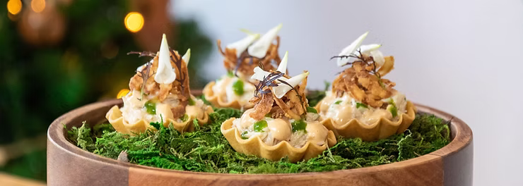 Crab salad tartelette amuse