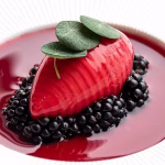 Goose liver cremeux with fermented blackberries 1 Goose liver cremeux with fermented blackberries