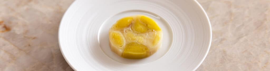 Leek terrine