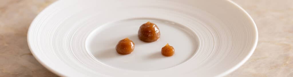 Raisin and Pedro Ximenez gel