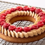 Raspberry & hazelnut tart or tartelette 1 Raspberry & hazelnut tart or tartelette
