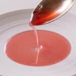 Rhubarb & sparkling wine broth