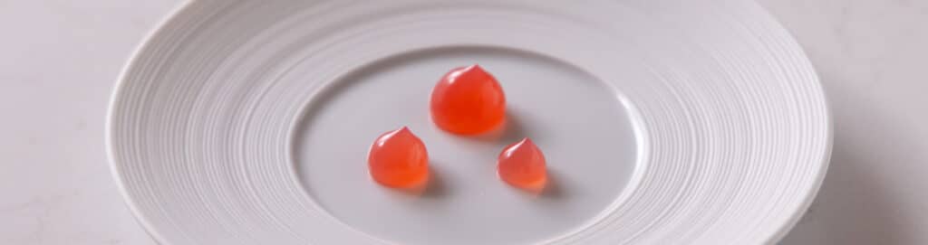 Rhubarb ginger gel