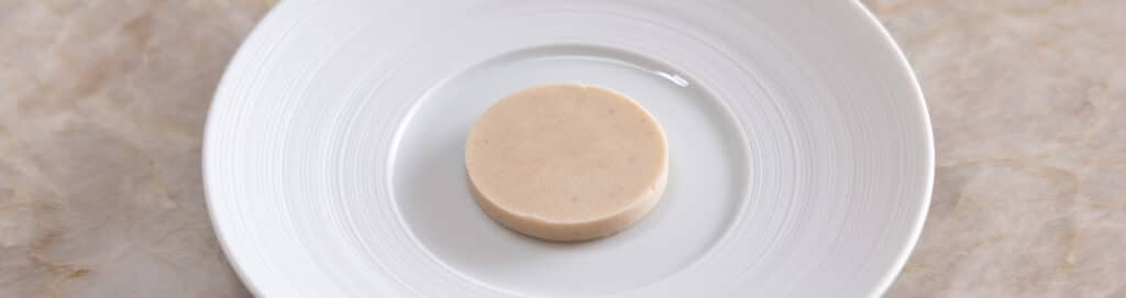 Runny chestnut ganache