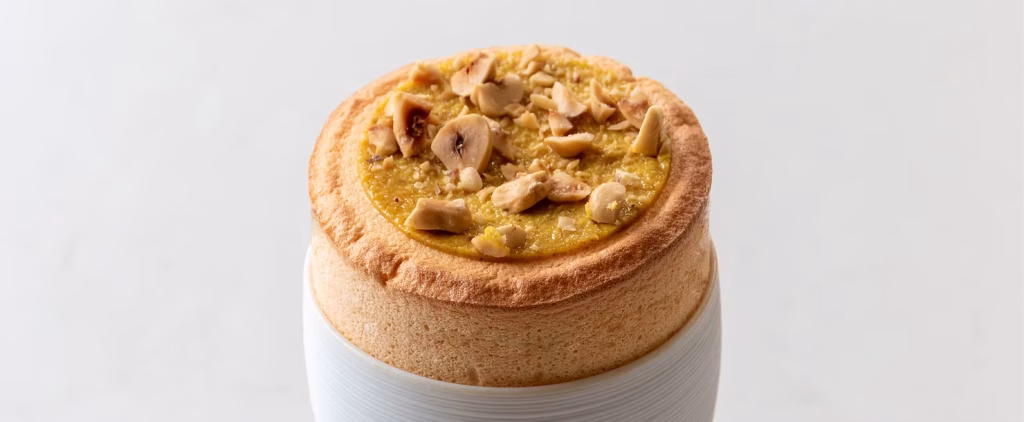 Savory scallop souffle