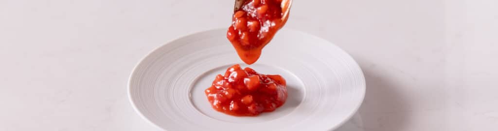 Strawberry lilac compote
