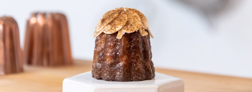 Thyme canele amuse