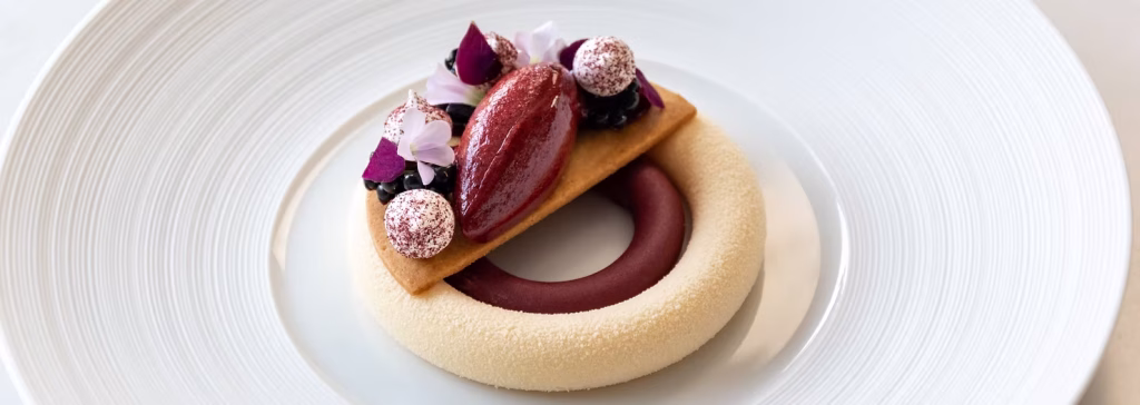 Blackberry basil dessert