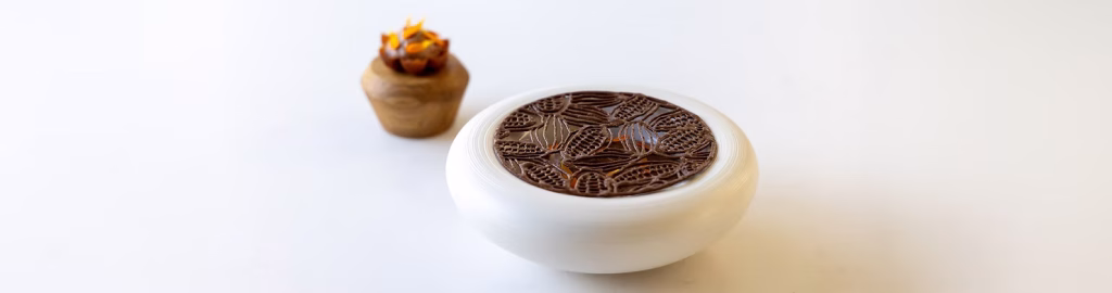 Blood orange chocolate dessert