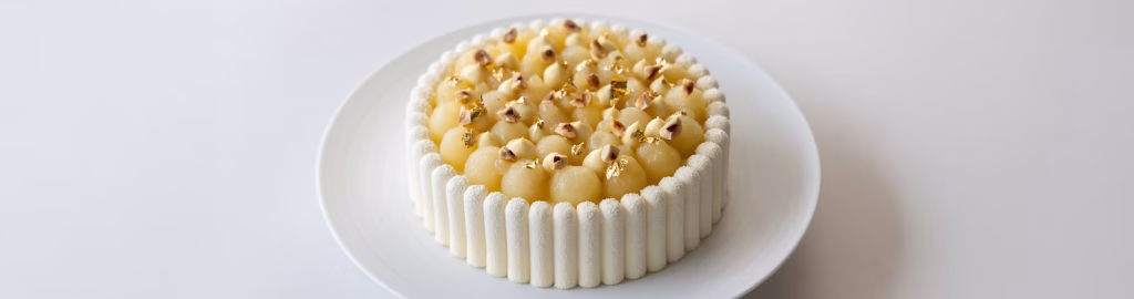 Champagne pear tart