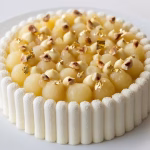 Champagne & pear tart