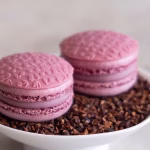 Cherry & fig leaf macarons 6 Cherry & fig leaf macarons