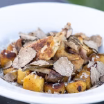 Finding truffles and cooking gnocchi with quail and porcini