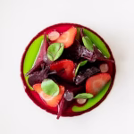 Fine dining beetroot & strawberry dish 1 Fine dining beetroot & strawberry dish
