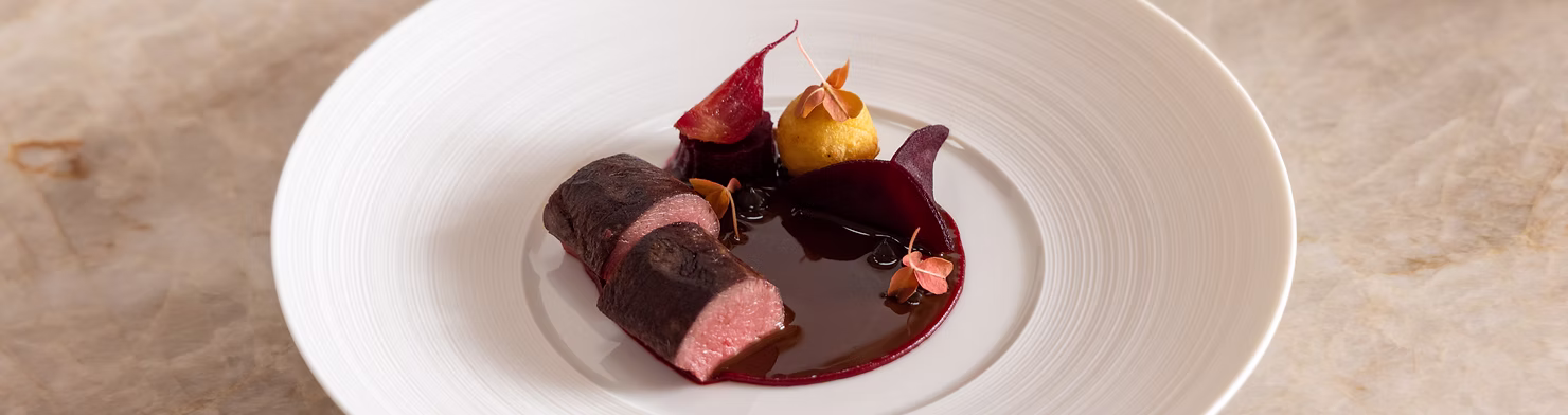 Hare & Beetroot dish
