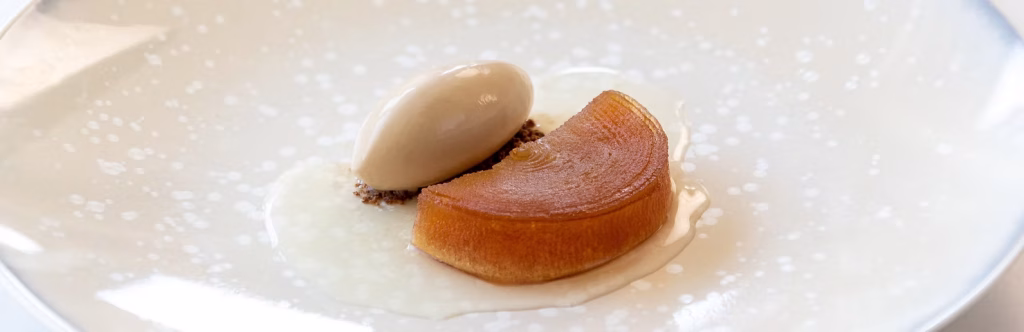 Kumquat muscovado dessert
