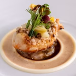 Langoustine & white asparagus dish 1 Langoustine & white asparagus dish