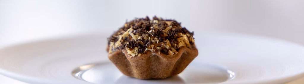 Mushroom truffle tartelette