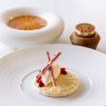 Peche melba 2.0 dessert