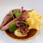 Pigeon dish with hay cream!