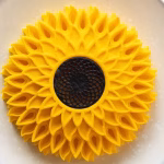 Sunflower & chocolate tart