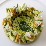 Wild garlic & cashew nut vegan appetizer