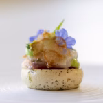 Confit yellowtail with dashi beurre blanc & oyster 1 Confit yellowtail with dashi beurre blanc & oyster