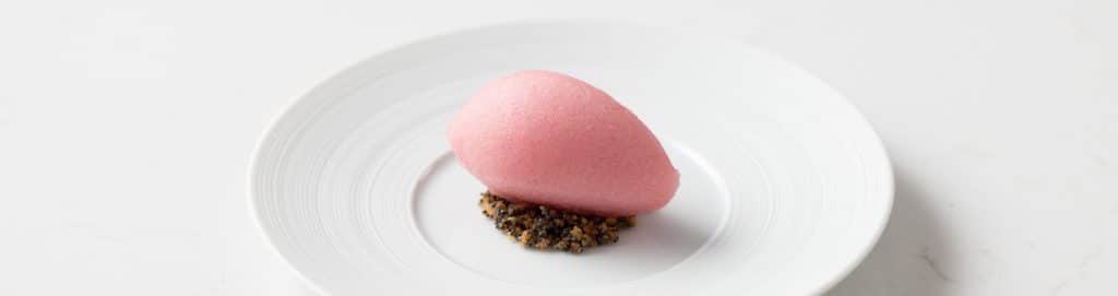 Poppy flower sorbet