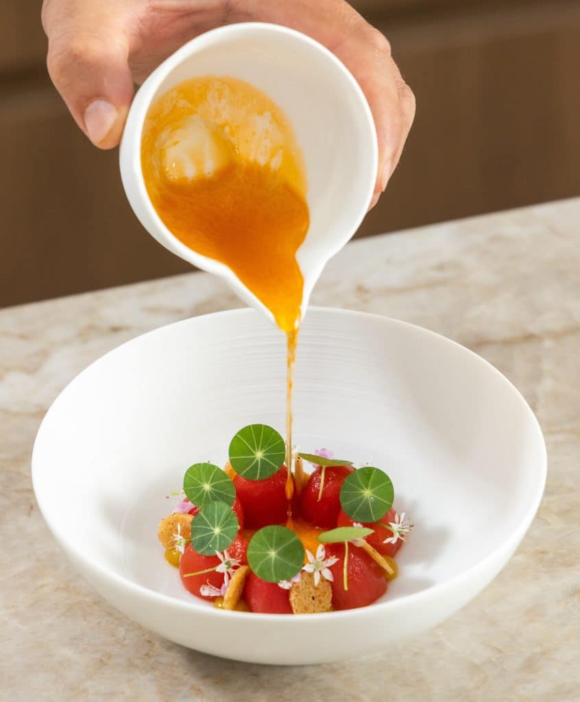 Tomato & Mirabelle dish 8 Tomato & Mirabelle dish