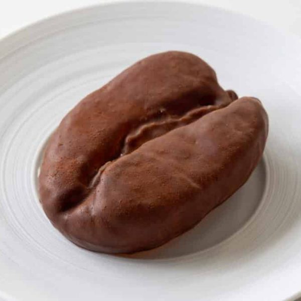 Coffee bean sugar shell
