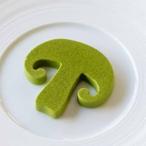 Green herb flan