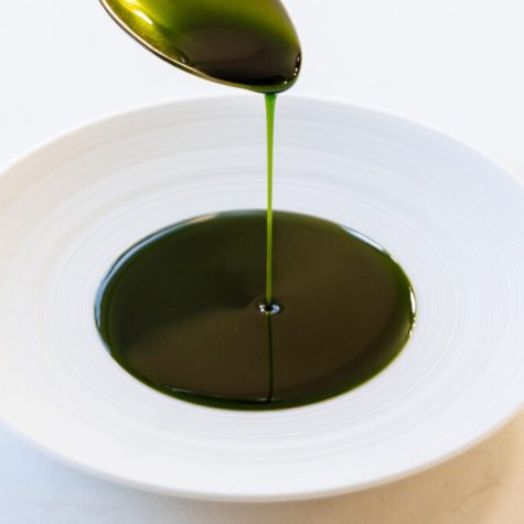 green herb oil