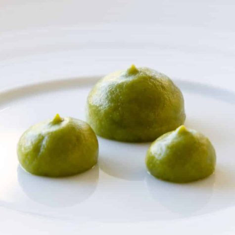Green pea and wild garlic cream