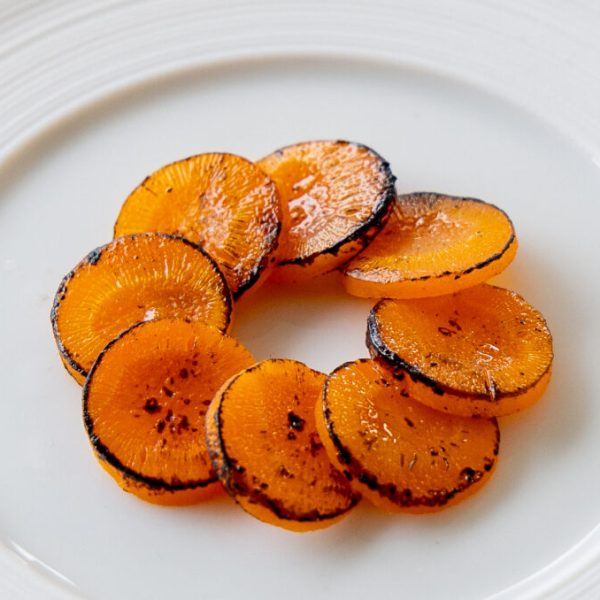 Salt crust baked carrots