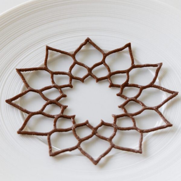 Chocolate & cherry tuille