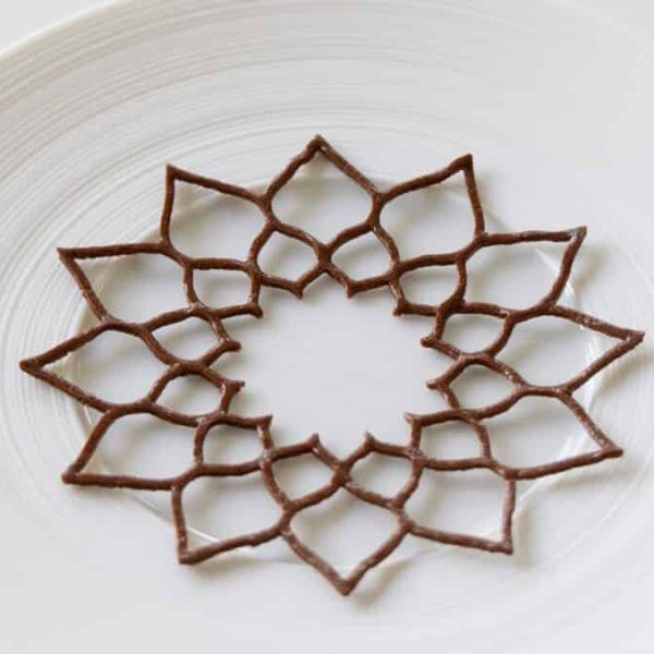Chocolate & cherry tuille