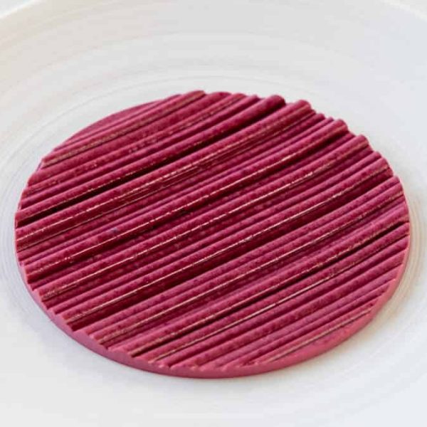 Blackberry & caper leaf cremeux