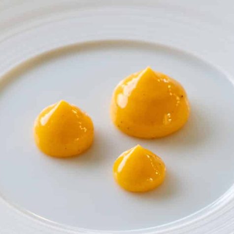 Raw egg yolk cream