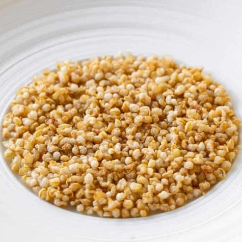 Puffed quinoa