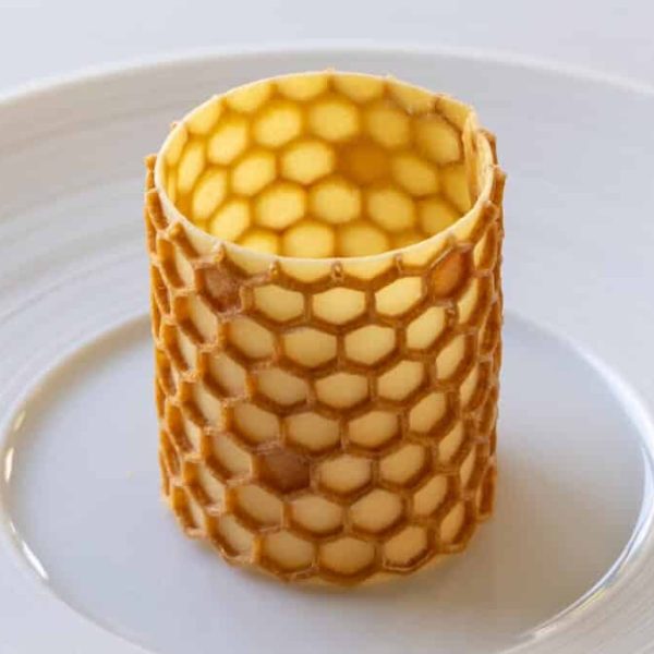 Double layered honey tuille