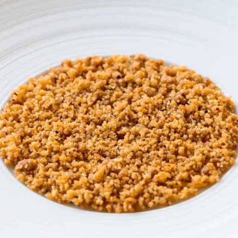 Hazelnut crumble