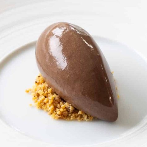 Dark chocolate sorbet