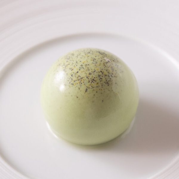 Basil panna cotta